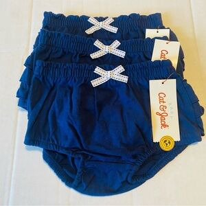 Target Cat & Jack Girl’s Blue Diaper Covers 3 Pack Set Bundle Size 12M